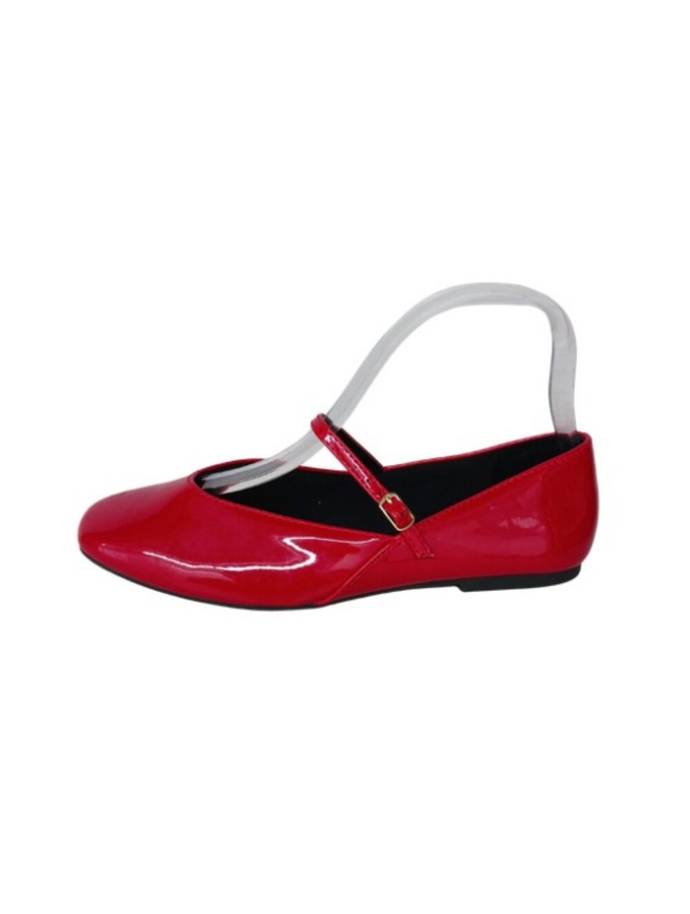 Pop Flats Women's 7 Red Faux Leather Mary Jane Vibrant Festival Classic Shoes